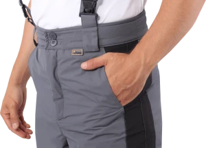 Брюки мужские ХАЙ-ТЕК от пониженных температур воздуха и ветра, механических воздействий и ОПЗ, серый/черный Брю 307