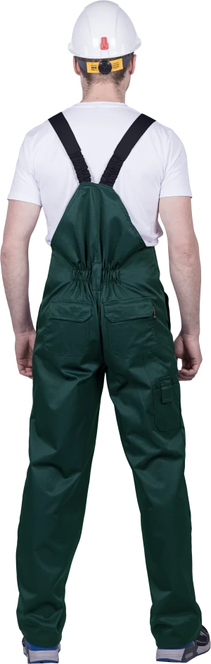 Костюм мужской ТЕХНИК от механических воздействий и ОПЗ (куртка, полукомбинезон), темно-зеленый/черный Кос 505