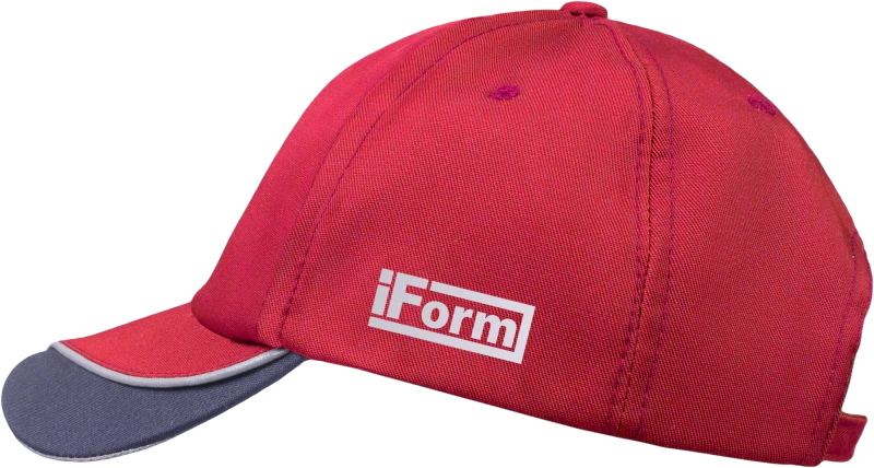 Бейсболка IFORM, красный-серый Шап 557.1