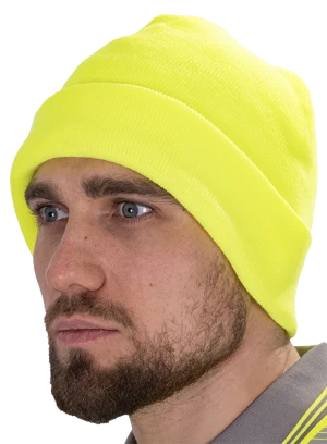 Шапка трикотажная двойная, лимонный Шап 251