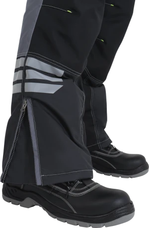 Полукомбинезон мужской ЭДВАНС от пониженных температур воздуха и ветра, механических воздействий и ОПЗ, серый/темно-серый/черный Пком 533