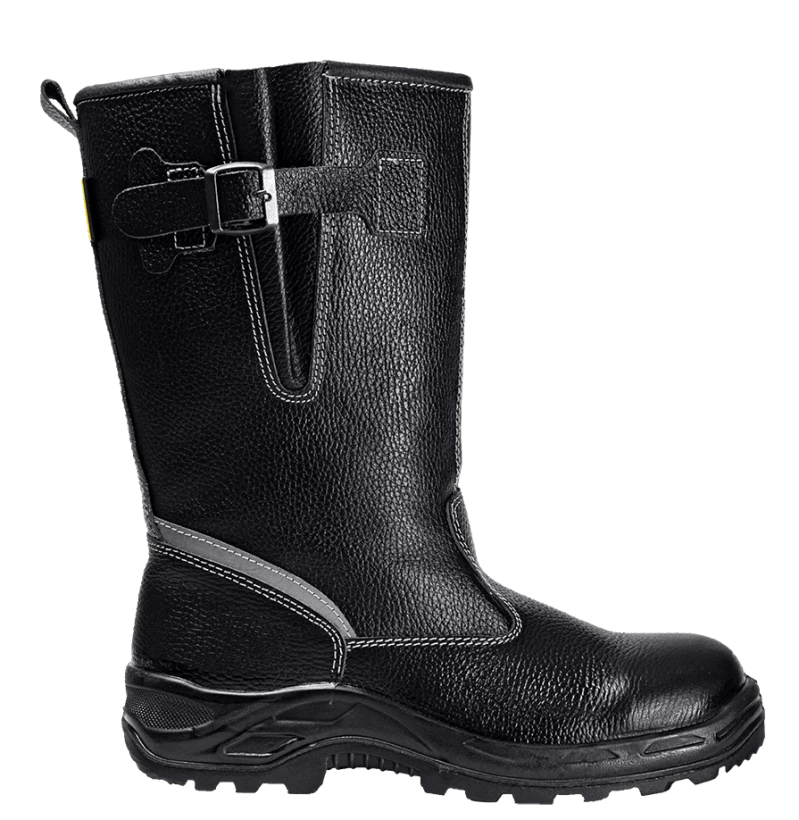 Сапоги TURBO с КП шерст. мех, хромовые ПУ/нитрил ( Сап. 083 )