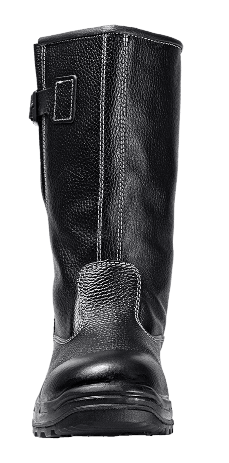 Сапоги TURBO с КП шерст. мех, хромовые ПУ/нитрил ( Сап. 083 )