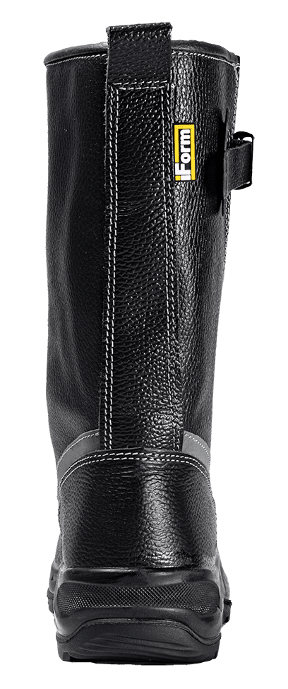 Сапоги TURBO с КП шерст. мех, хромовые ПУ/нитрил ( Сап. 083 )