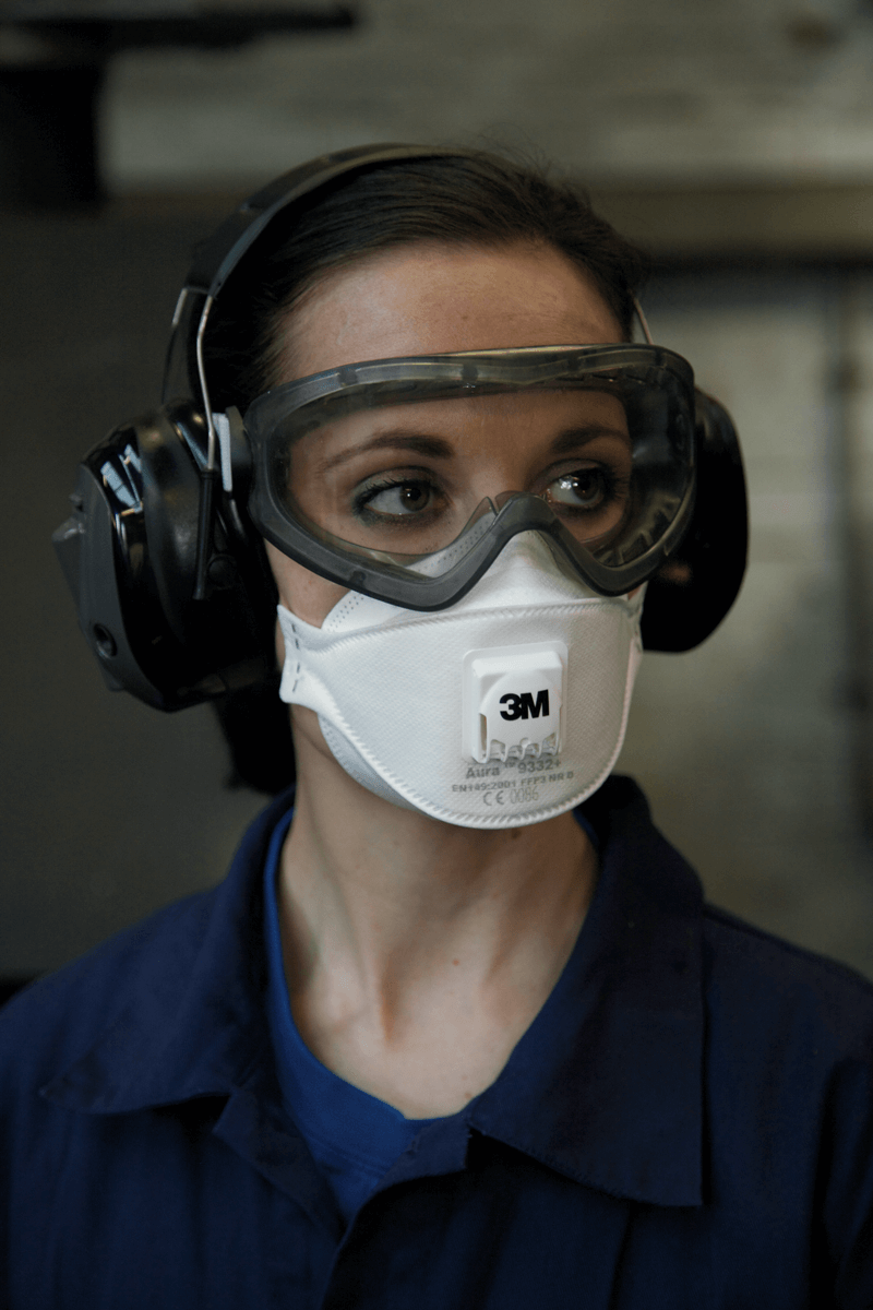 Респиратор 3M™ 9332 + Aura™, FFP3, с клапаном выдоха Рес 015